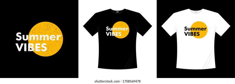 Sommervibes Typografie-T-Shirt-Design