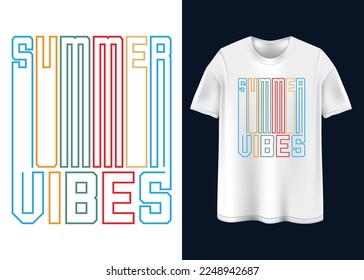 Summer vibes Typografie T-Shirt Design