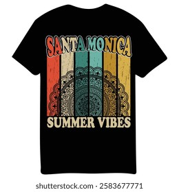 summer vibes Vector illustration t shirt lettering typography design,