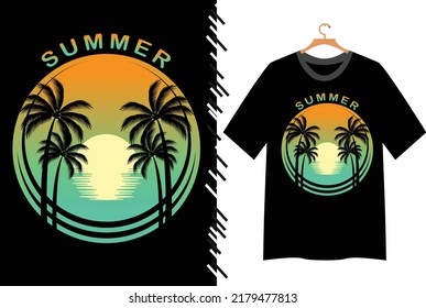 Summer Vibes Vector T Shirt Design Stock Vector (Royalty Free ...