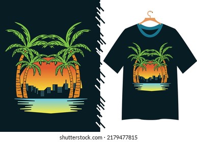 summer vibes vector for t shirt design