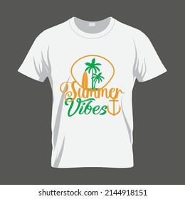 Summer Vibes Vector T-shirt Design