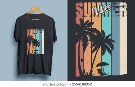 Summer Vibes Vector T-shirt Design 