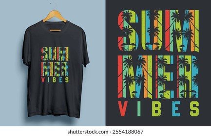 Summer Vibes Vector T-shirt Design 