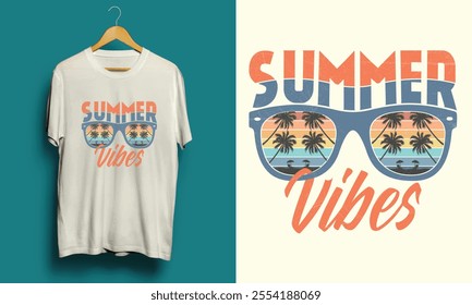 Summer Vibes Vector T-shirt Design 