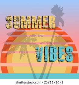 summer vibes web banner poster
