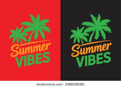 Summer vides vector art illustration