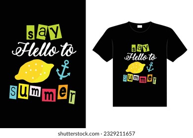 Summer vintage colorful lettering typography t-shirt design eye-catching vector art