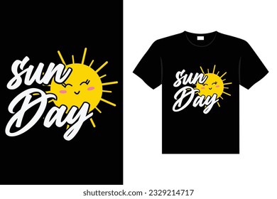 Summer vintage colorful lettering typography t-shirt design eye-catching vector art