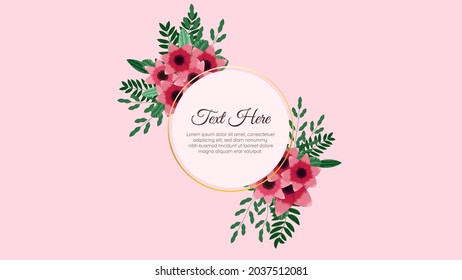 Summer Vintage Floral Greeting Card label frame with Blooming garden flowers for wedding decoration, Valentine's Day, sales, wedding invitations, and other events with paper label badge tag