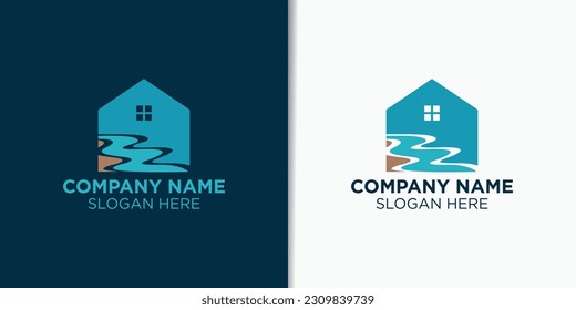 summer vintage logo design vector, holiday logo template