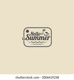Vector de diseño retro vintage de verano