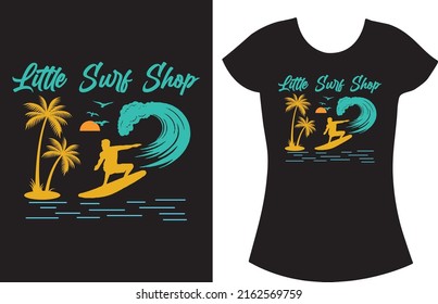 Summer Vintage T-shirt Design. Beach Sunshine T Shirt Design. Funny Gift T-shirt Design.