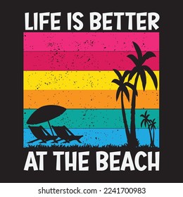 Summer vintage typography design vector.This is an editable file.