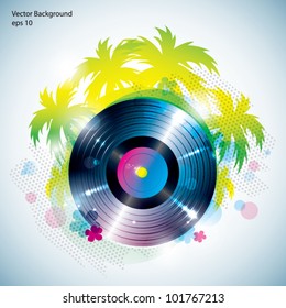 Summer vinyl background