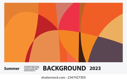 summer wallpaper colorful, abstract, geometric, background, empty space
