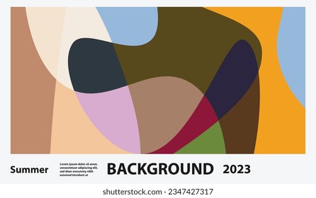 summer wallpaper colorful, abstract, geometric, background, empty space