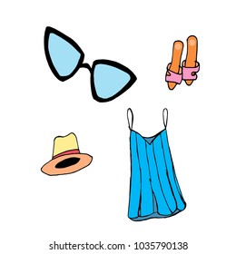 Summer wardrobe art