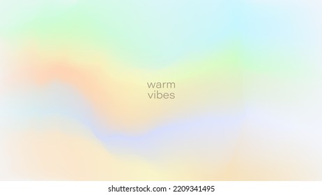 Summer warm vibes gradient background design. Neon fluid walllpaper with bright blending colors.
