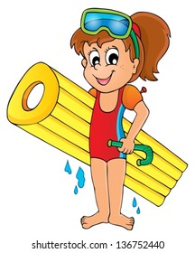 Summer water activity theme 5 - eps10 vector illustration.
