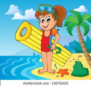 Summer water activity theme 6 - eps10 vector illustration.