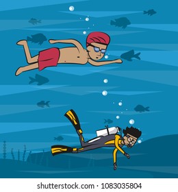 Summer water sport concept