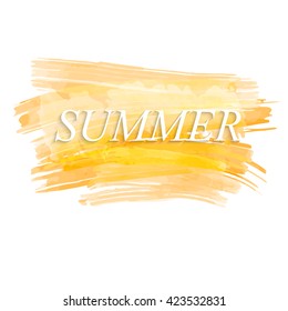 Summer watercolor background