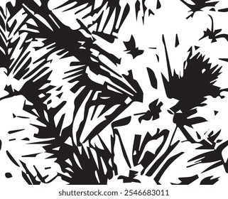 Summer watercolor tropical palm tree leaves seamless pattern. Watercolor grunge design for cards, web, backgrounds and natural product.