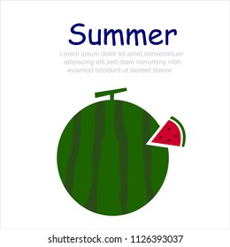 summer watermelon icon