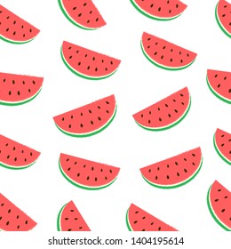 The summer watermelon pattern is seamless. Food, fruit, watermelon, juice, tropics.