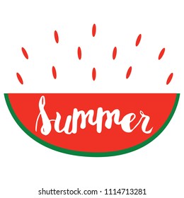 Summer watermelon splash banner.