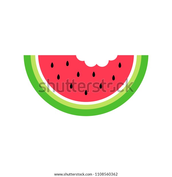 Summer Watermelon Vector Graphic Icon Web Stock Vector (Royalty Free ...