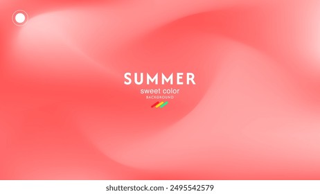 Summer wave white combination pink gradient background. minimalist pastel colors