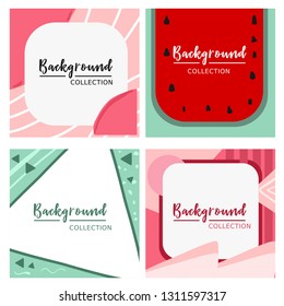 Summer web layout banner social media abstract gradient background. Gradient background for online ads, flyer, brochure etc.