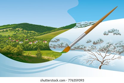 Summer to Winter Changing Seasons