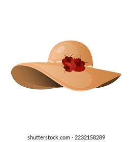 Summer winter hats and headgear. Female head wear on white. Vintage retro classic and modern hats, clothes accessory colorful cartoon vector of head wear