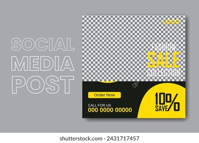 summer, winter sale of fashion social media post layout.social media instagram stoeis post design