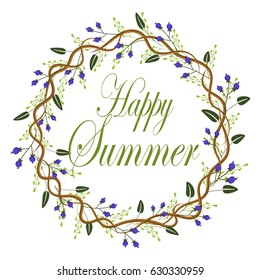 summer wreath flower