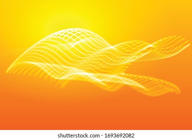 Summer yellow abstract amber web page background