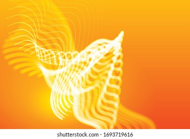 Summer yellow abstract amber web page background