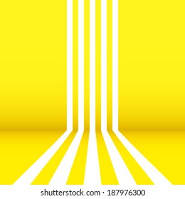 summer yellow background with white line pattern  (vector)