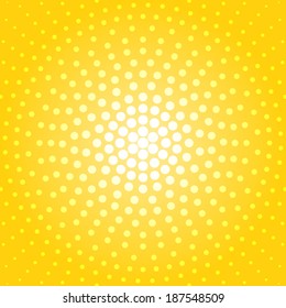 summer yellow with circle pattern background (vector)