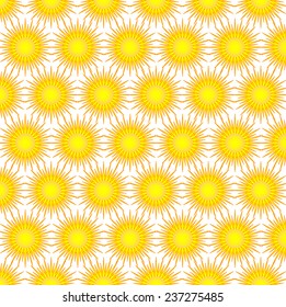 summer yellow with circle pattern background (vector)