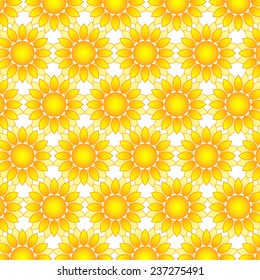 summer yellow with circle pattern background (vector)