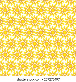 summer yellow with circle pattern background (vector)