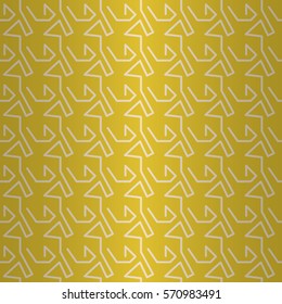 Summer yellow geometric seamless pattern in primitive style. Vector background. Flat tessellated repeatable backdrop. Bright, contrast design for page fill, textile, ads or other purpose.