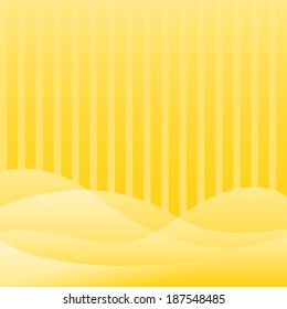 summer yellow with line curve pattern background (vector)