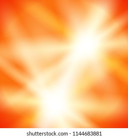 Summer yellow red background with rays sun light. Hot with space for your message. illustration 10 for design presentation, brochure layout page, cover book or magazine, label tag product