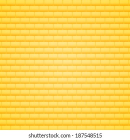 summer yellow with square brick pattern background (vector)