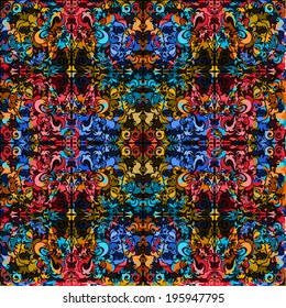 Summer-colored Stylized Abstract Seamless
